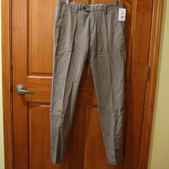 NNO7 No Nationality Khaki Theo Slim Taper Chino Pants NWT 34x34 Stretch Cotton - Picture 2 of 13